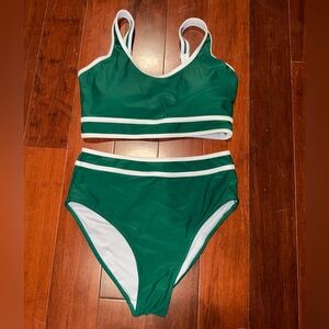 Green Women's Swim Set